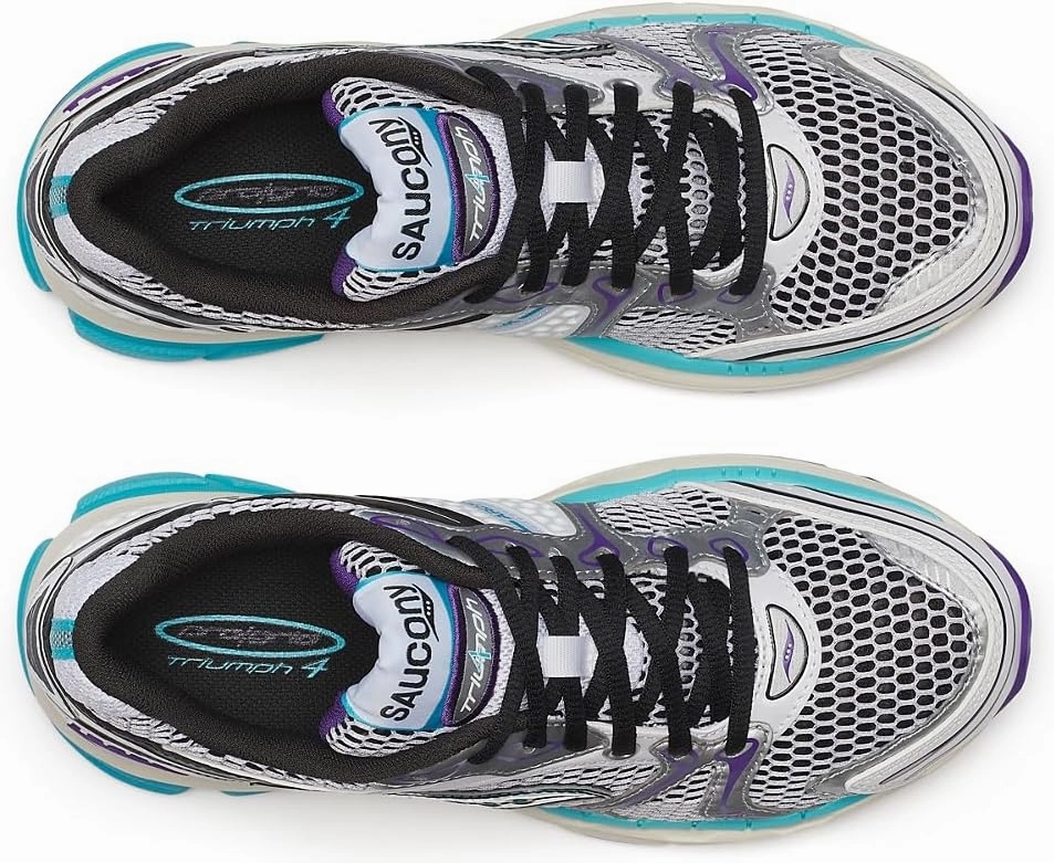 Saucony ProGrid Triumph 4 Shoes - White/Blue