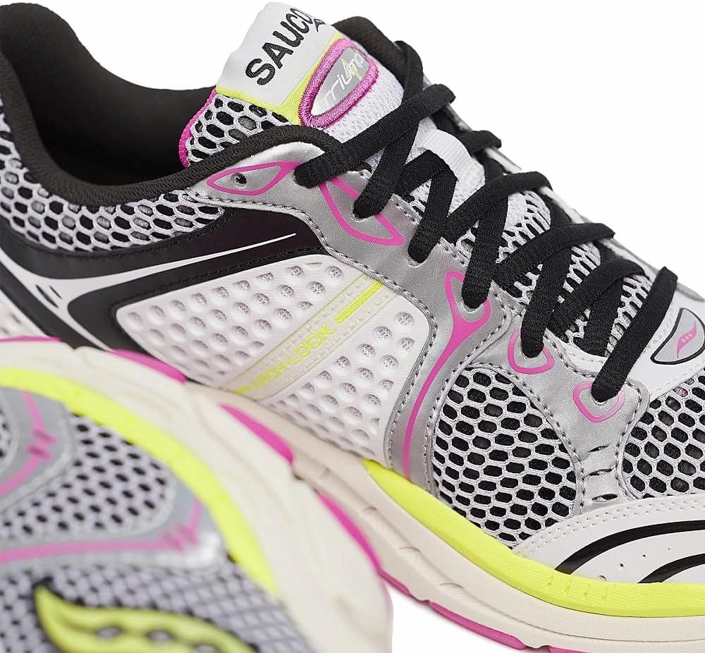 Saucony ProGrid Triumph 4 Shoes - White/Fluo
