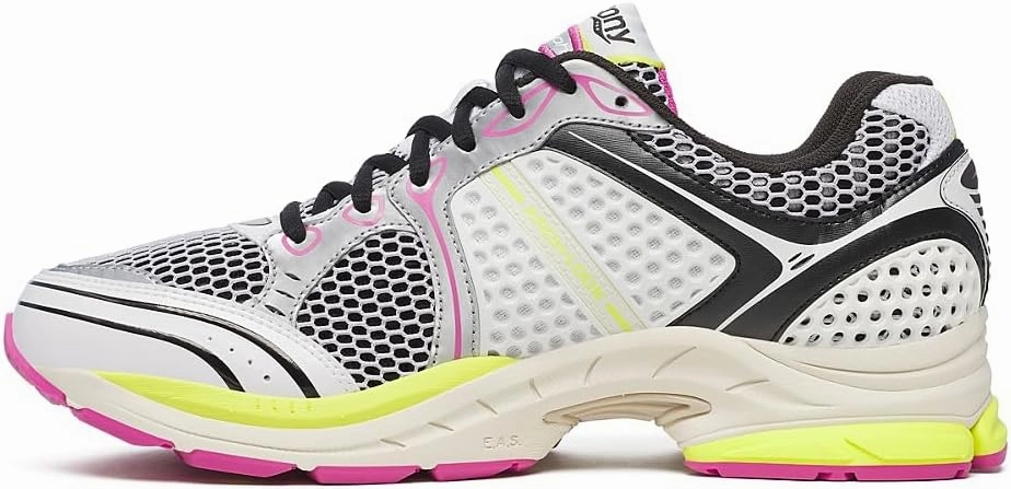 Saucony ProGrid Triumph 4 Shoes - White/Fluo