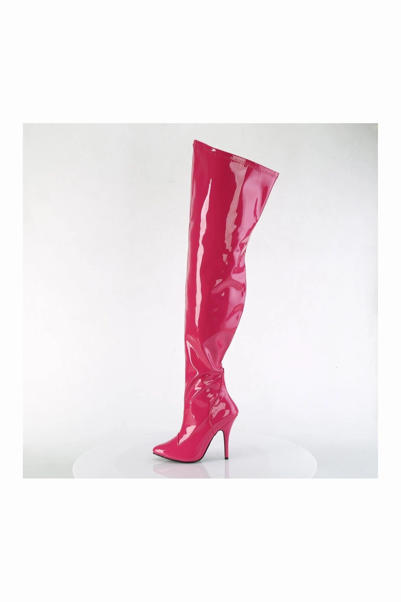 SEDUCE-3000WC Pink Patent Thigh Boot