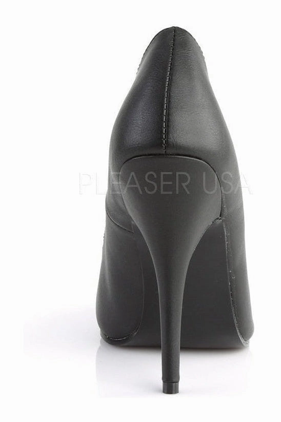 SEDUCE-420V Pump  | Black Faux Leather