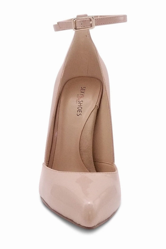 Sexy A-Line Ankle Strap Stiletto Pump