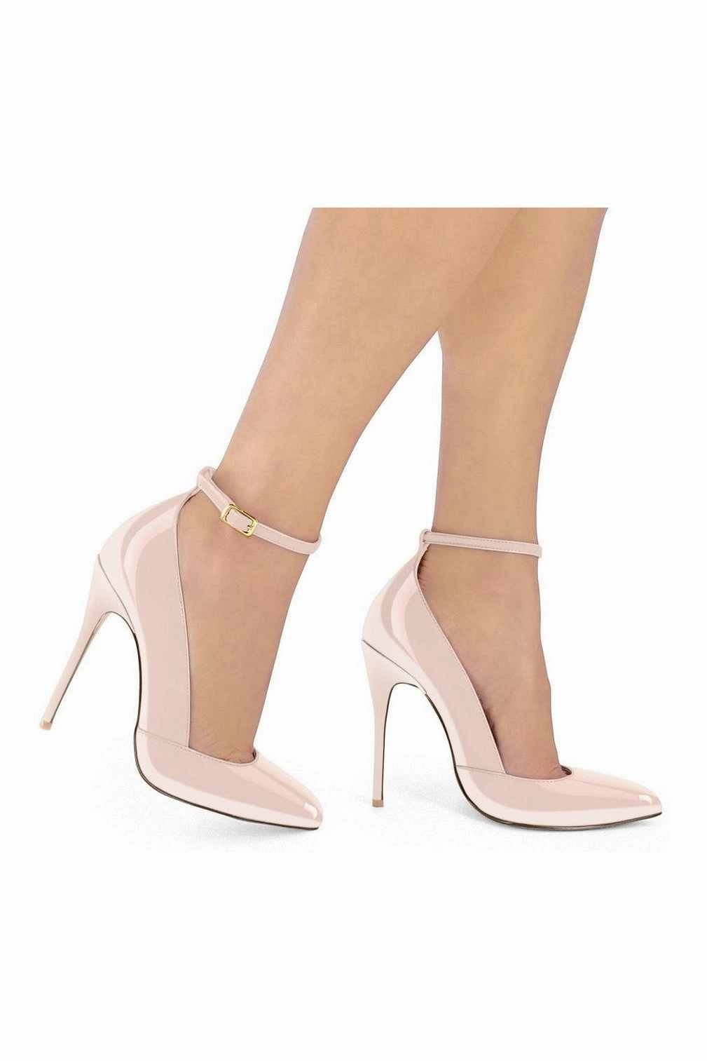 Sexy A-Line Ankle Strap Stiletto Pump