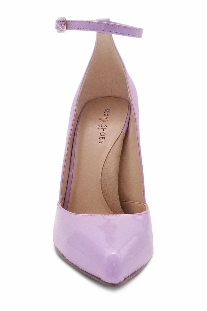 Sexy A-Line Ankle Strap Stiletto Pump