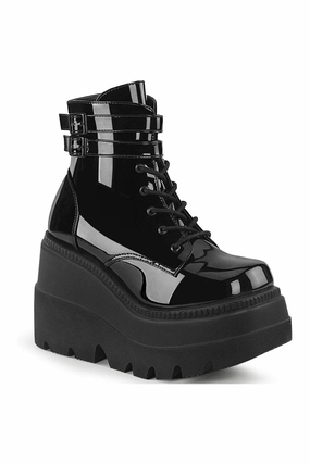 SHAKER-52 Ankle Boot | Black Patent