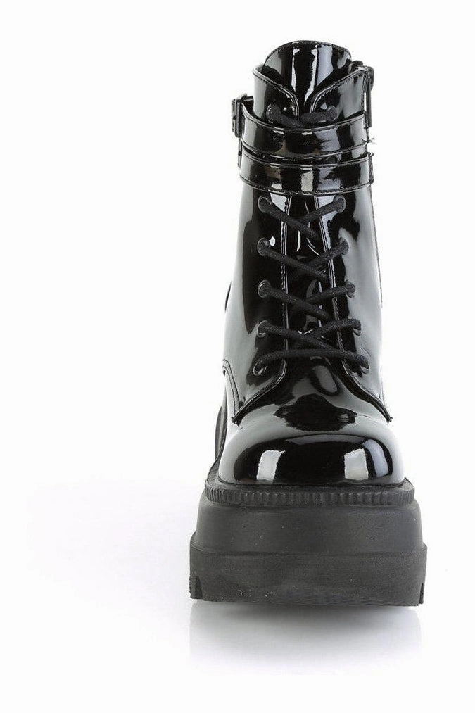 SHAKER-52 Ankle Boot | Black Patent