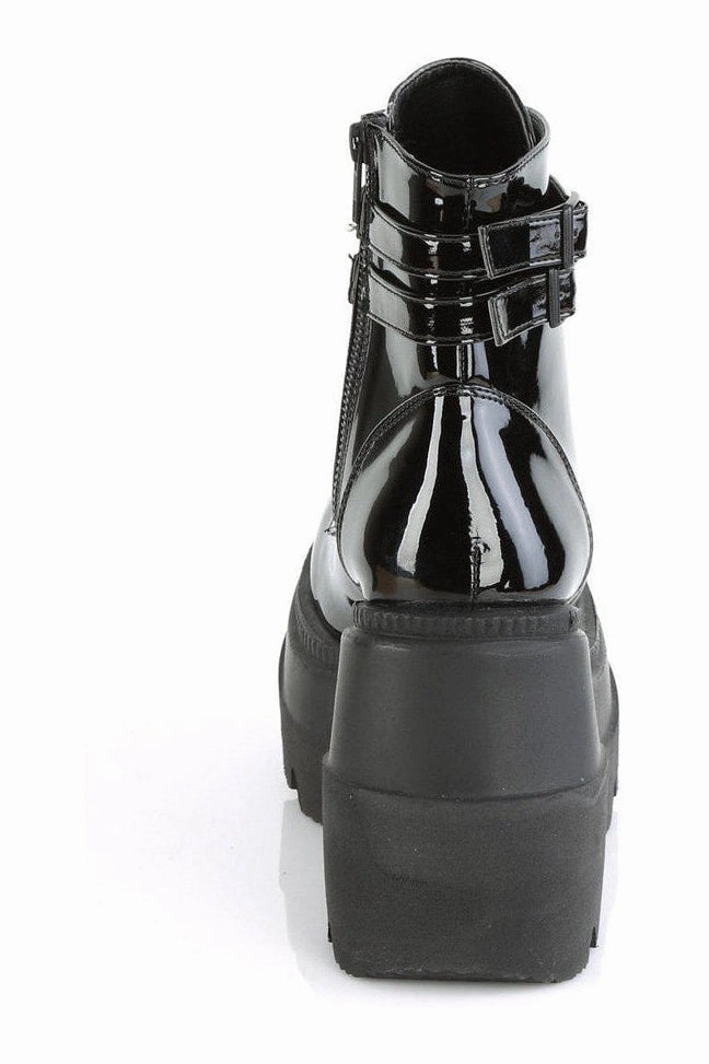 SHAKER-52 Ankle Boot | Black Patent