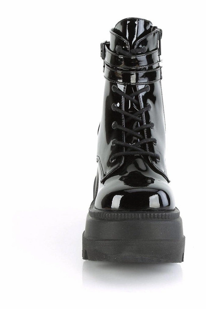 SHAKER-52 Ankle Boot | Black Patent