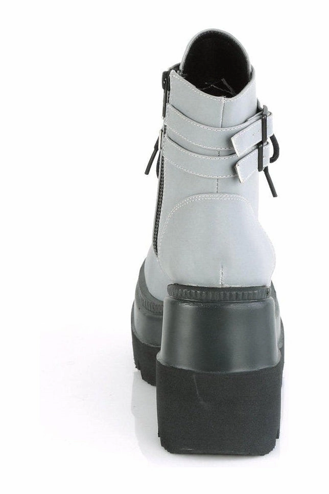 SHAKER-52 Ankle Boot | Grey Faux Leather
