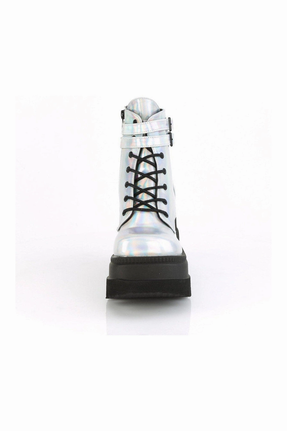 SHAKER-52 Ankle Boot | Hologram Faux Leather