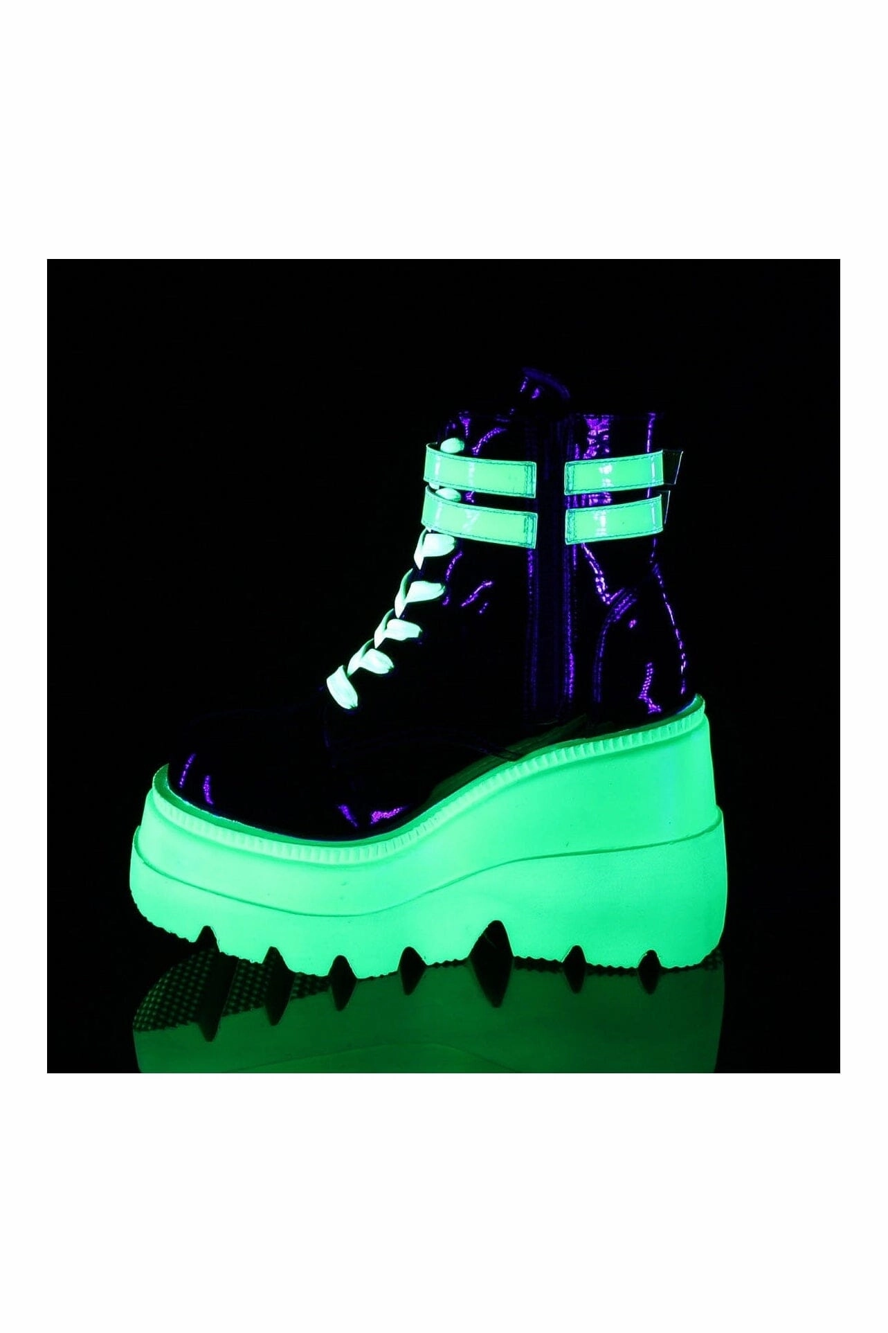 SHAKER-52 Black Patent Ankle Boot