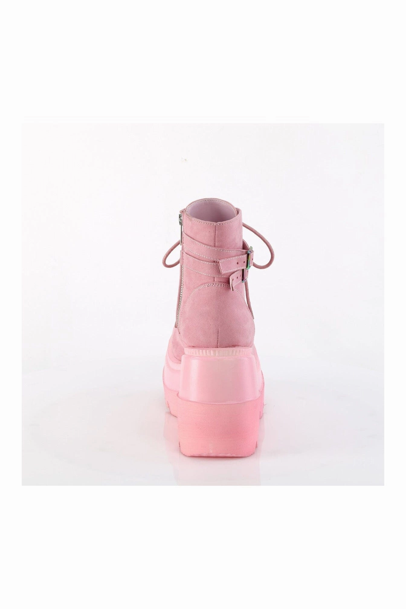 SHAKER-52 Pink Vegan Suede Ankle Boot