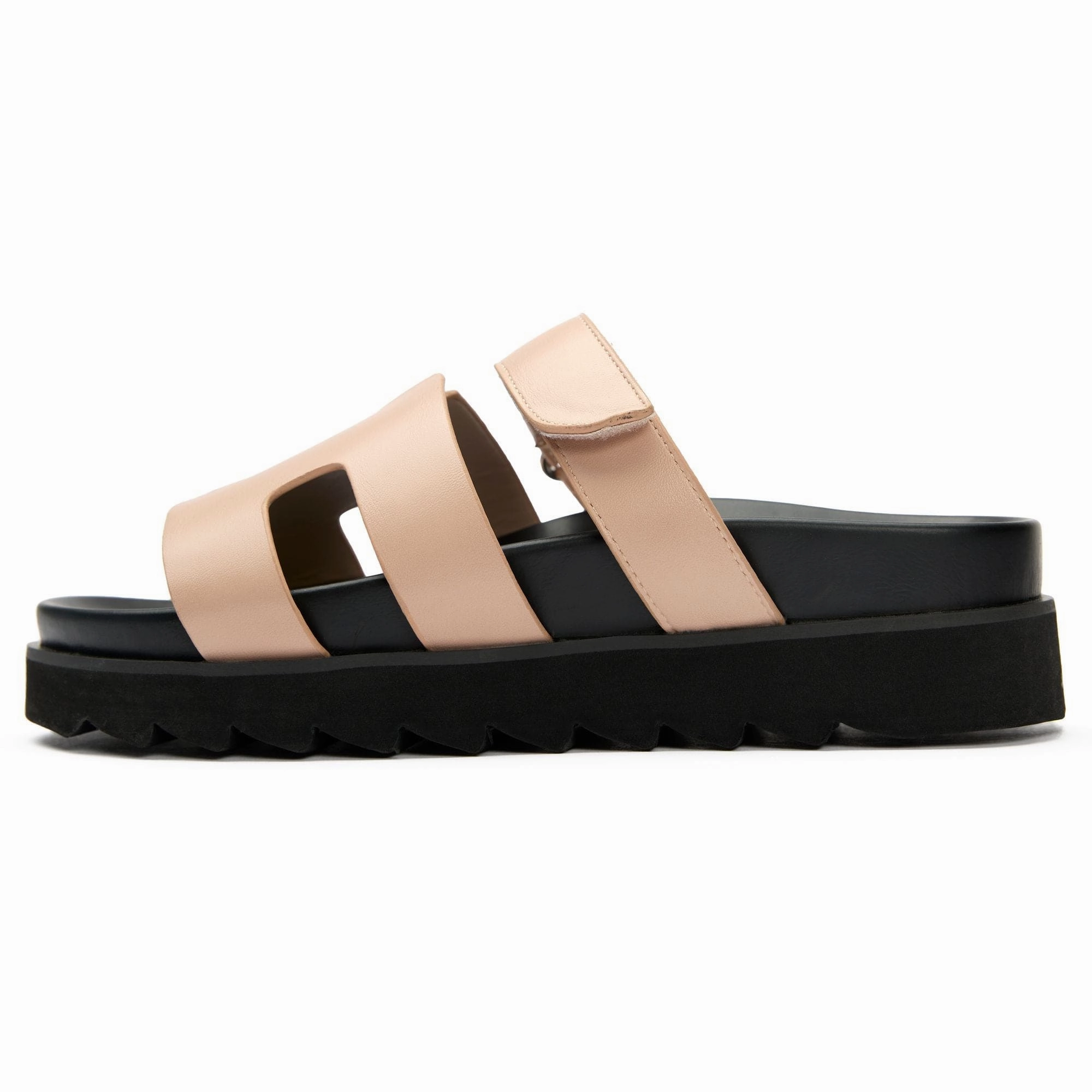 Shea Women's Vegan Leather Slide Sandals | Natural