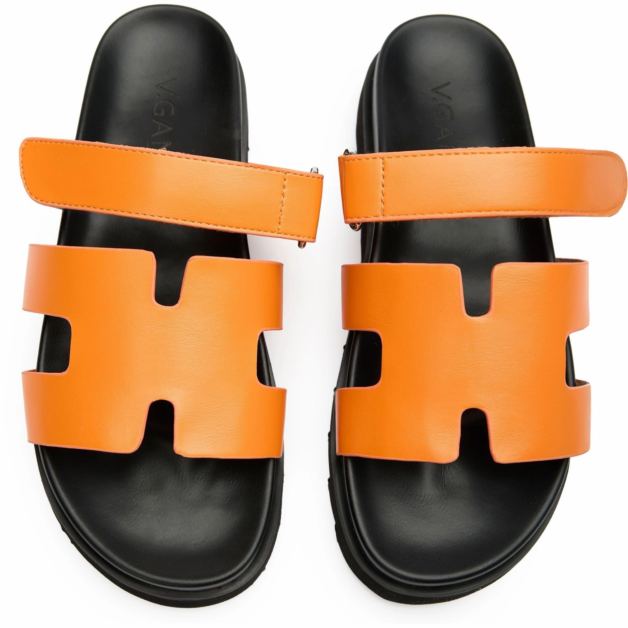 Shea Women's Vegan Leather Slide Sandals | Orange
