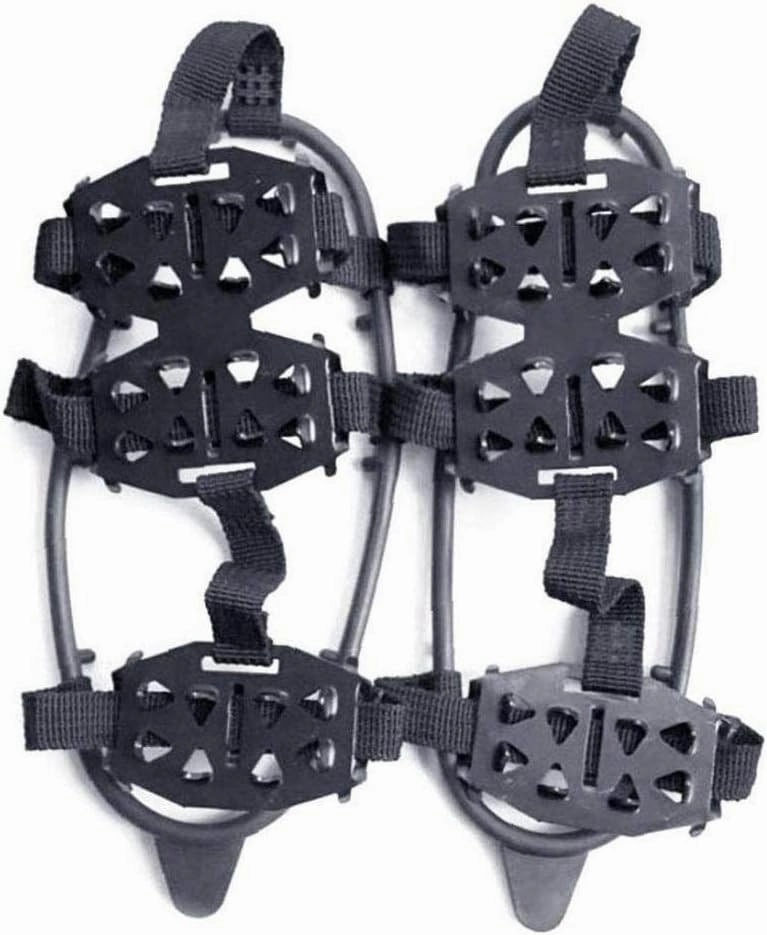 Shoe Boot Cleats Snow Ice Traction Shoe 24Tooth Snow Antislip Crampons Black M Size Shoe Cover 1 Pair