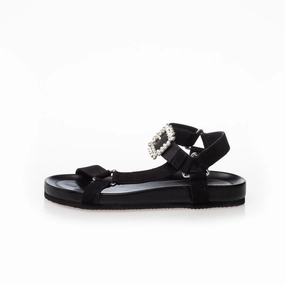 SIMILI AND DIAMONDS SUEDE - BLACK