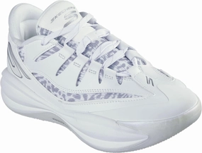 Skechers - Womens Skx B-Lite Sneakers, Color White/Silver, Size: 8 M US
