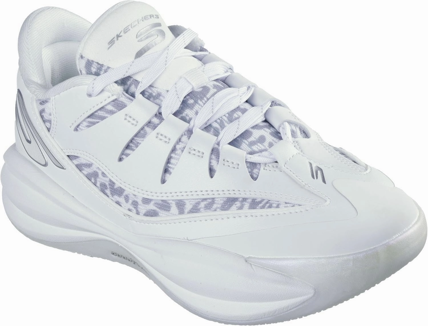 Skechers - Womens Skx B-Lite Sneakers, Color White/Silver, Size: 8 M US