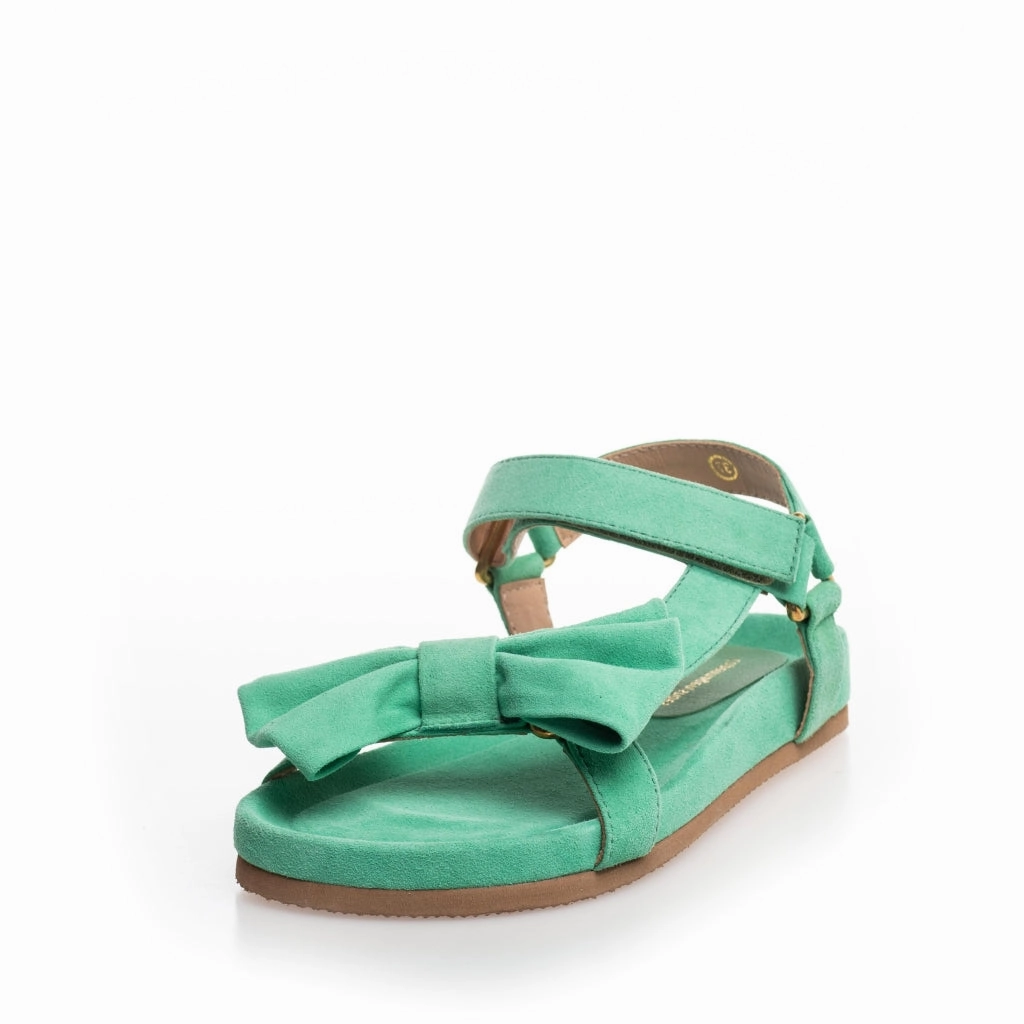 SKY AND DIAMONDS 23 SUEDE - PALE GREEN (FRESHIA)