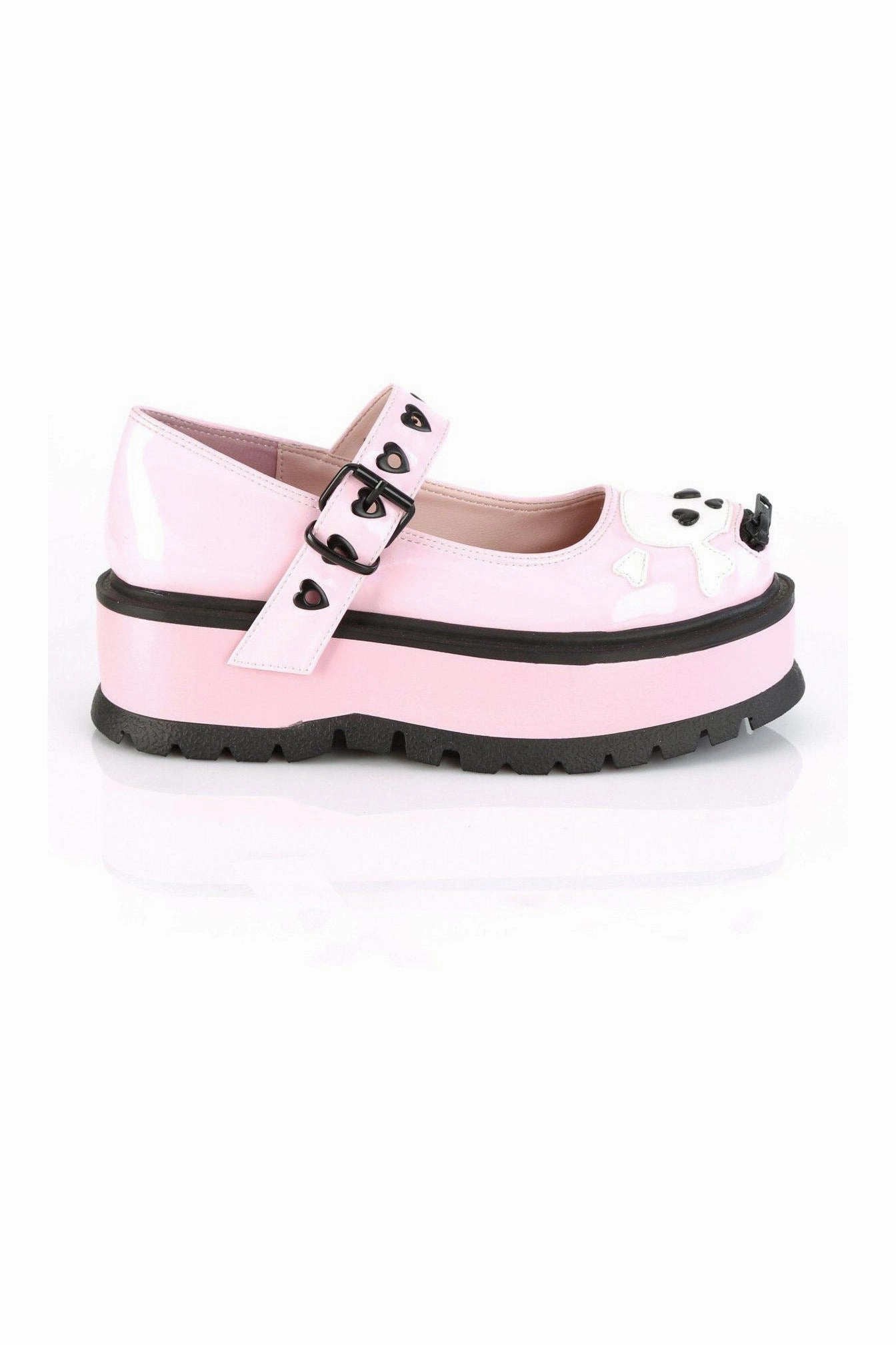 SLACKER-27 Mary Jane | Hologram Faux Leather
