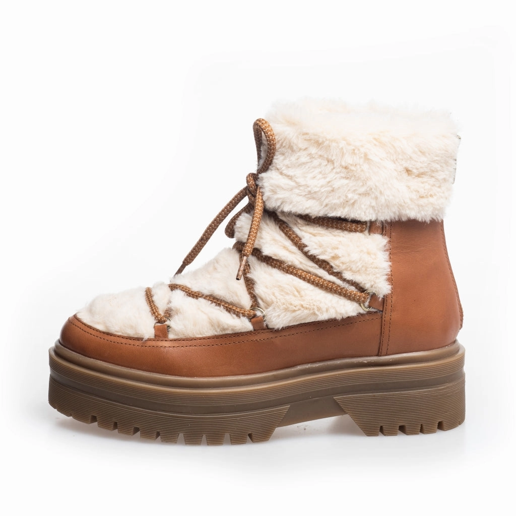 SNOW BY SNOW 22 LOW - COGNAC OFF-WHITE