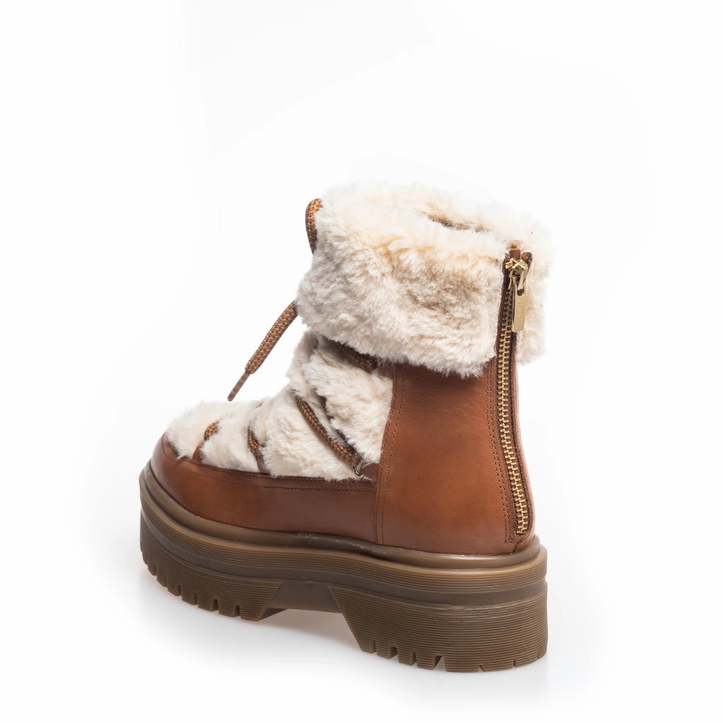 SNOW BY SNOW 22 LOW - COGNAC OFF-WHITE