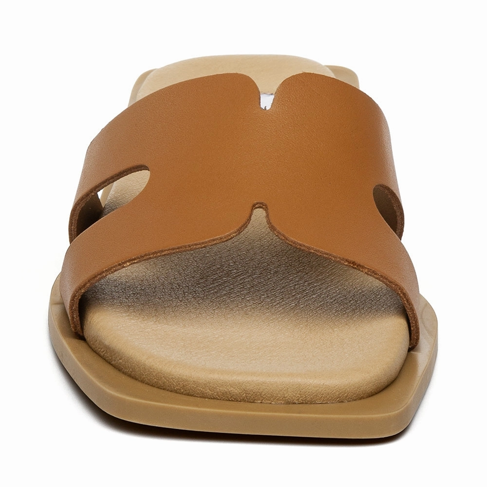 Sofia Slide COGNAC