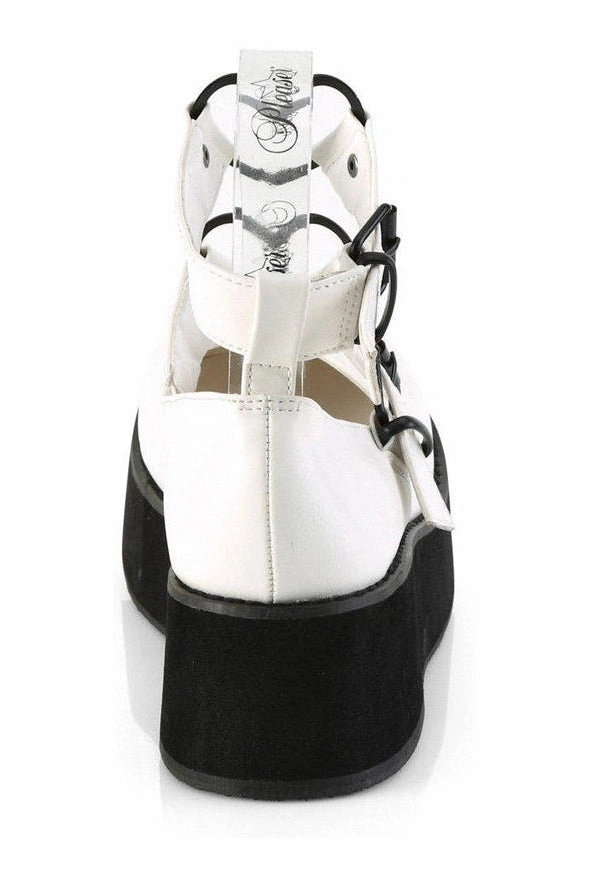 SPRITE-02 Mary Jane | White Faux Leather