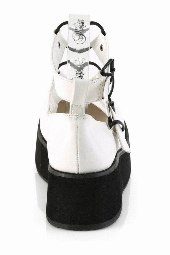 SPRITE-02 Mary Jane | White Faux Leather