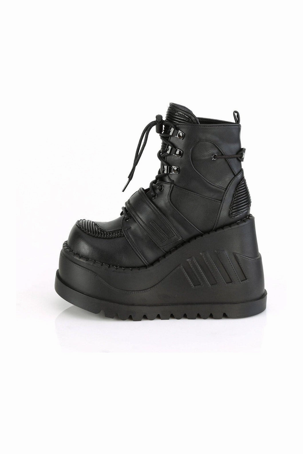 STOMP-13 Ankle Boot | Black Faux Leather