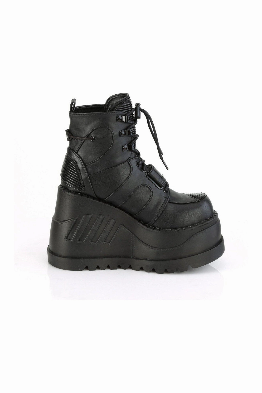 STOMP-13 Ankle Boot | Black Faux Leather