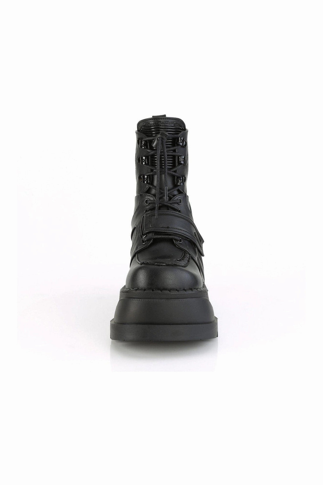 STOMP-13 Ankle Boot | Black Faux Leather