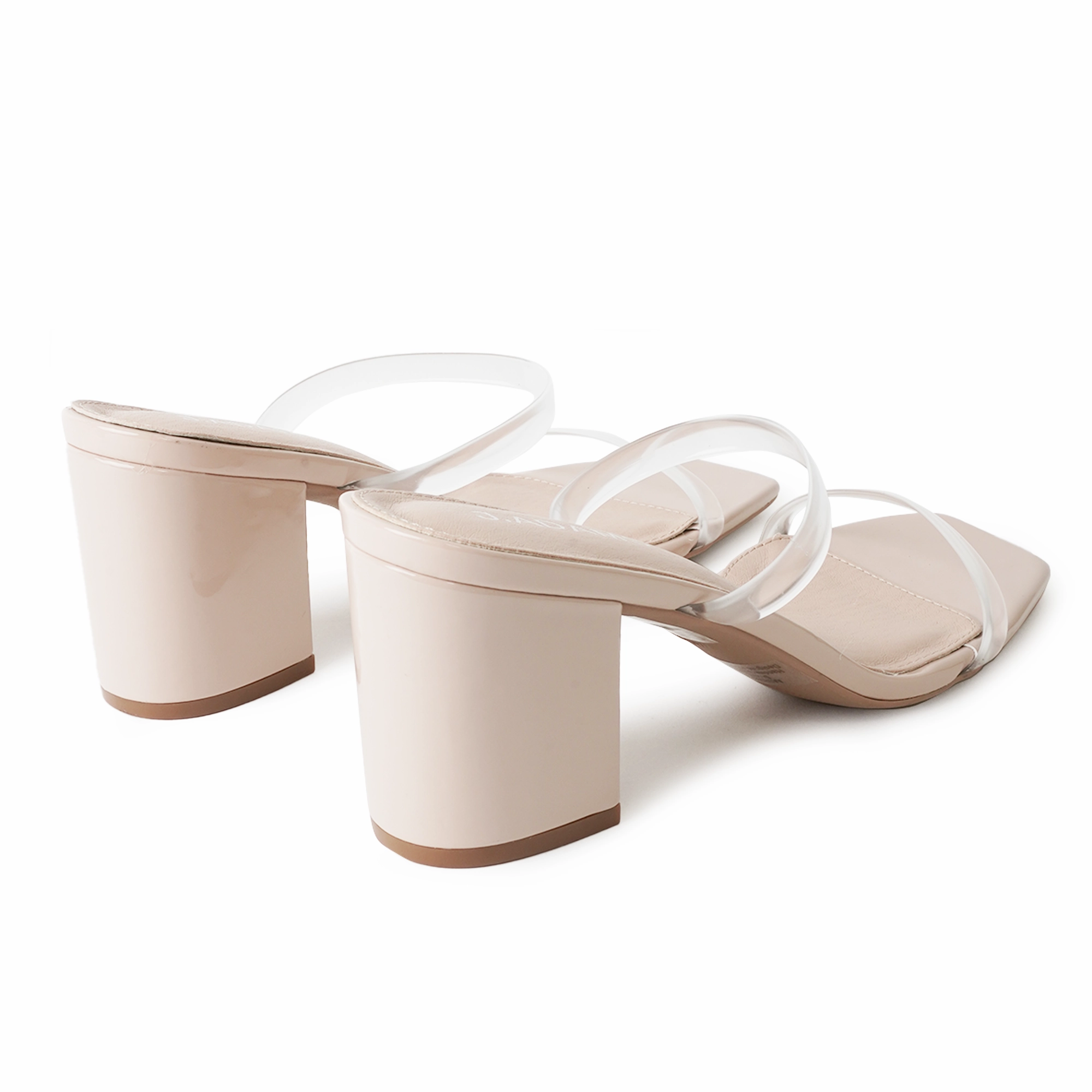Stormi | Clear/Beige Patent