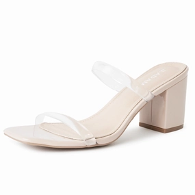 Stormi | Clear/Beige Patent
