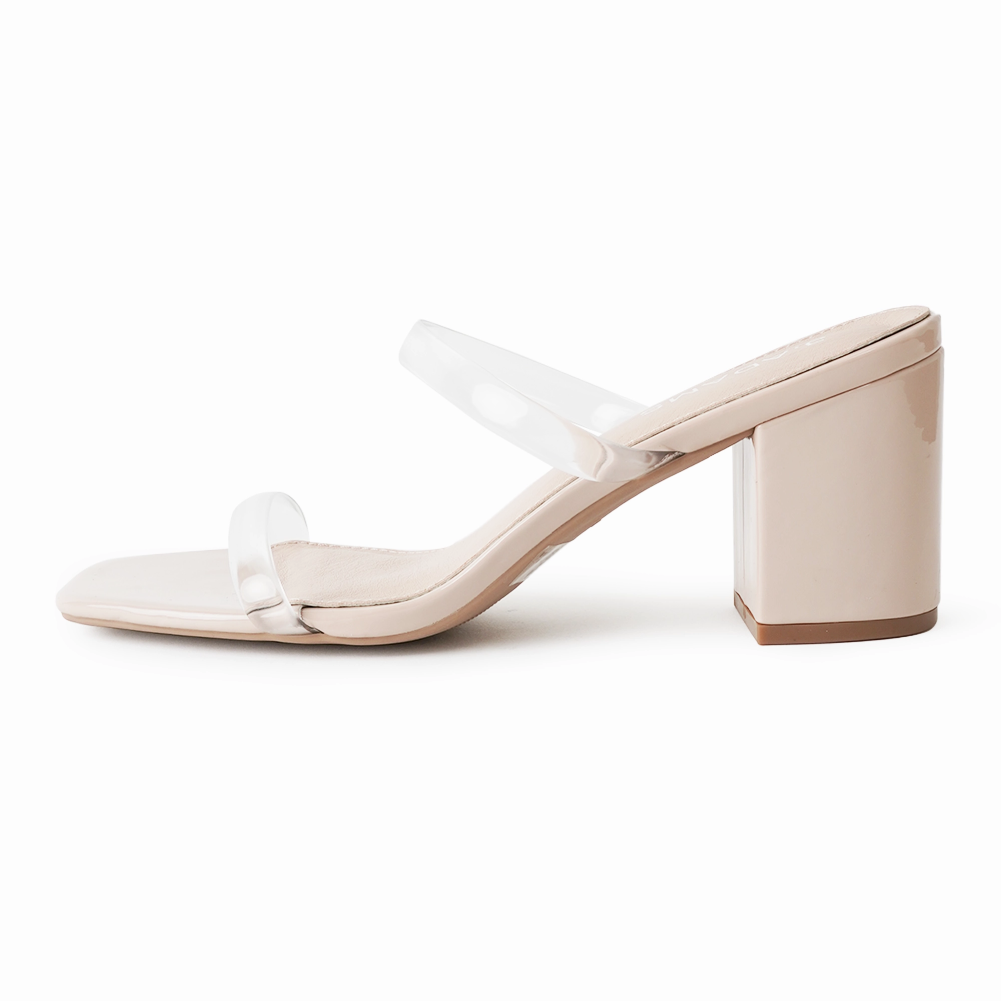 Stormi | Clear/Beige Patent