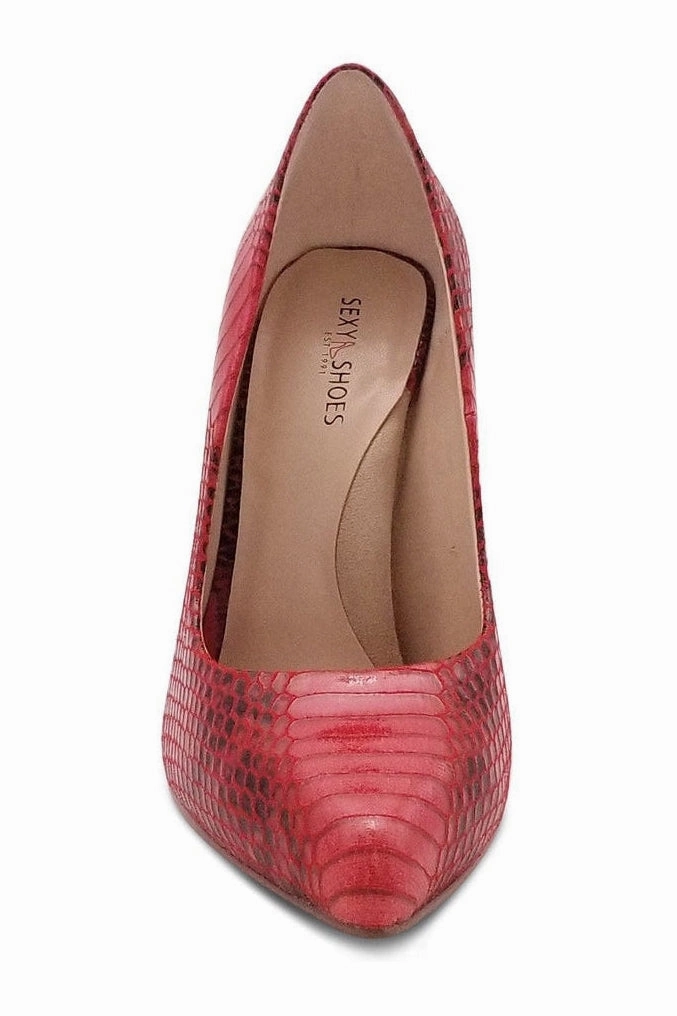 Sultry Low Cut Sky High Stiletto Heel Pump