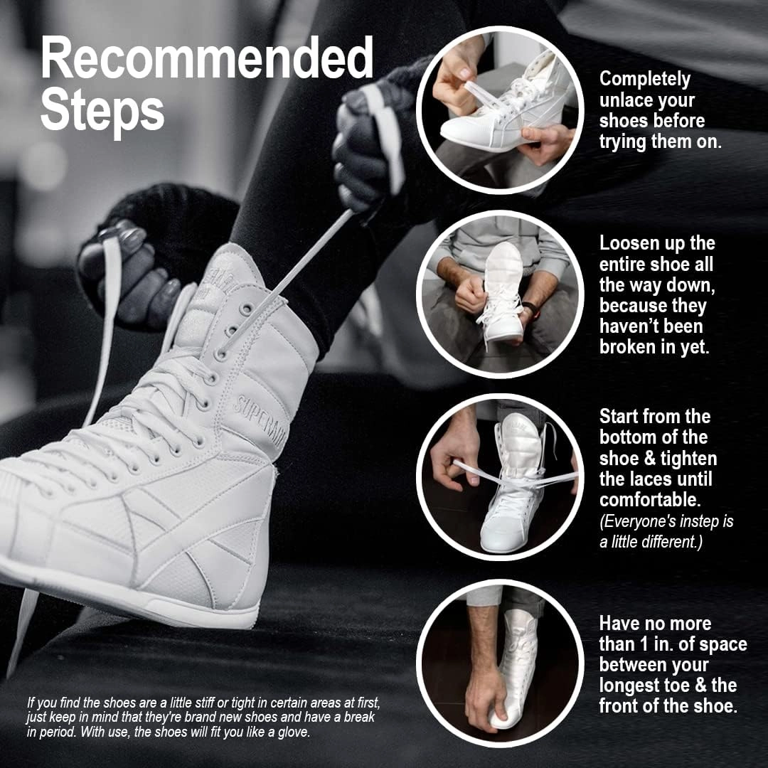 Superare Boxing Shoes  MMA Kick Boxing Pro Fighting Boots and Training Workout Shoes for Men and Women