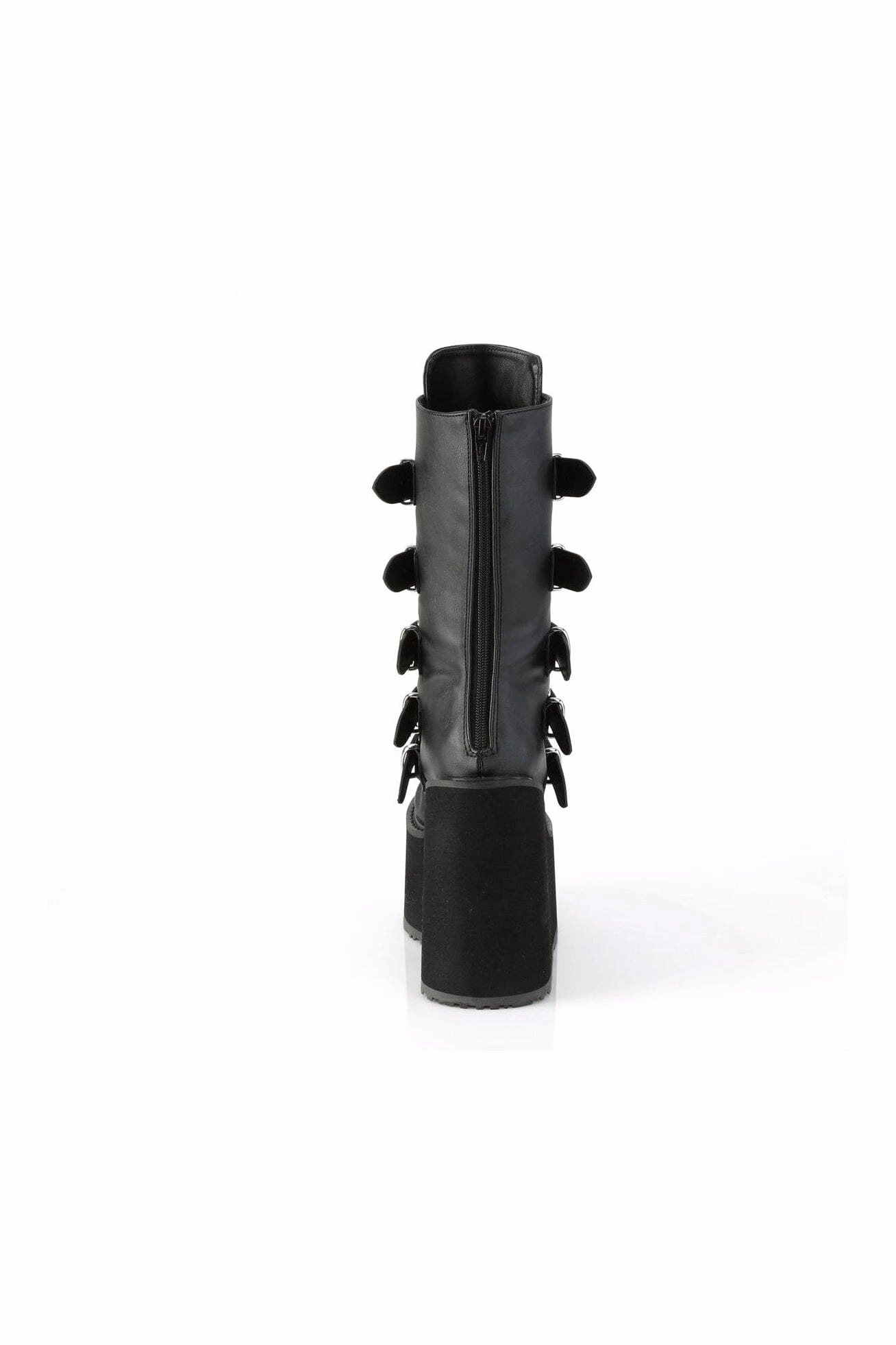 SWING-230 Black Vegan Leather Knee Boot