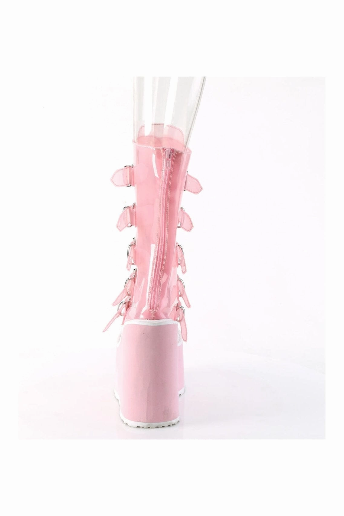 SWING-230C PInk Faux Leather Knee Boot