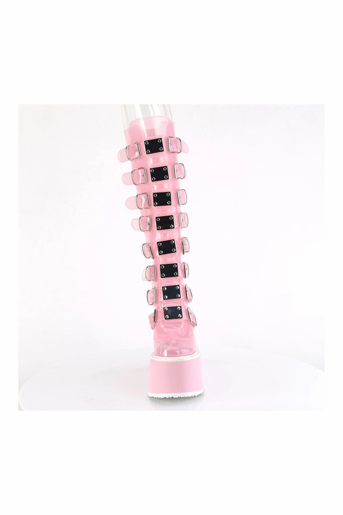 SWING-815C PInk Patent Knee Boot