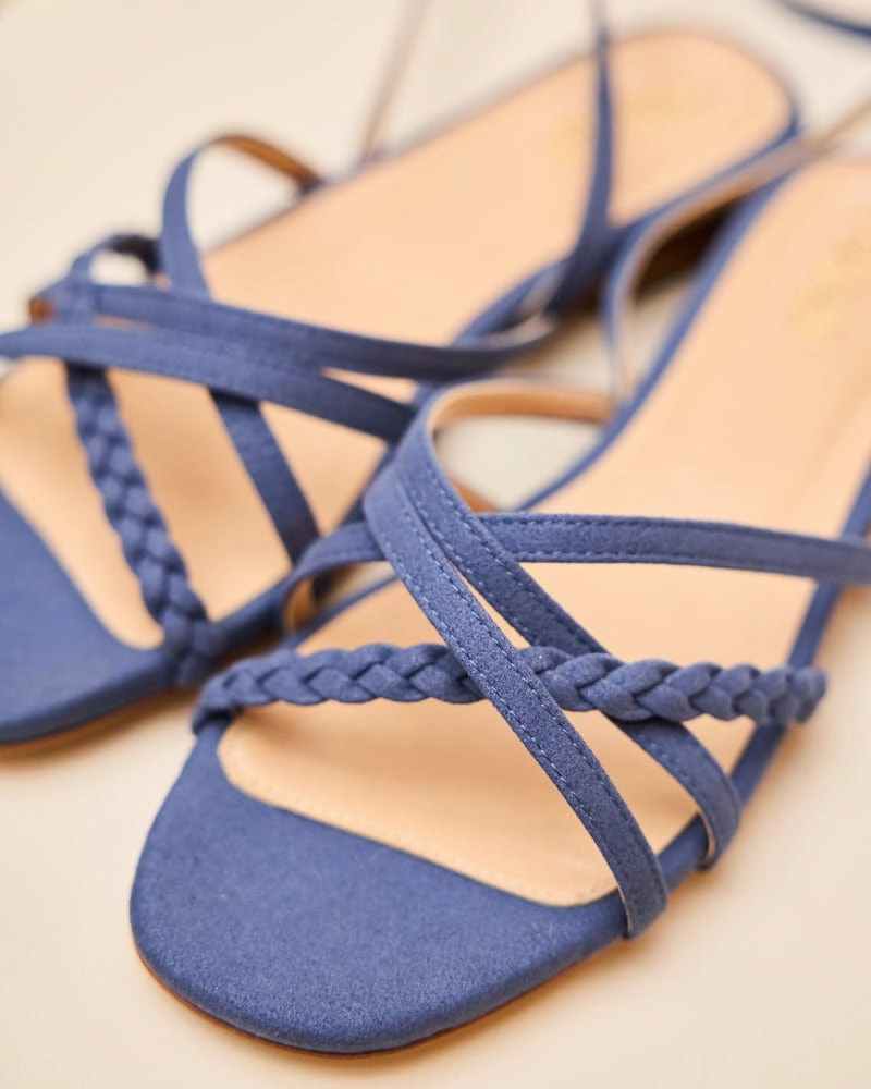 Taravo Vegan Leather Ankle Strap Sandals | Celestial