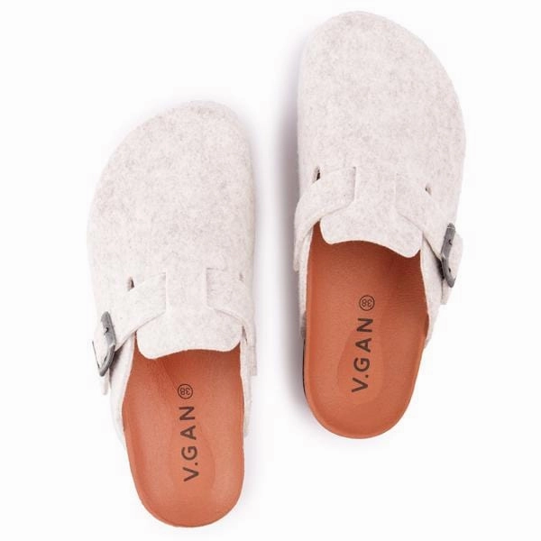 Taro Women's Footbed Vegan Sandals | White