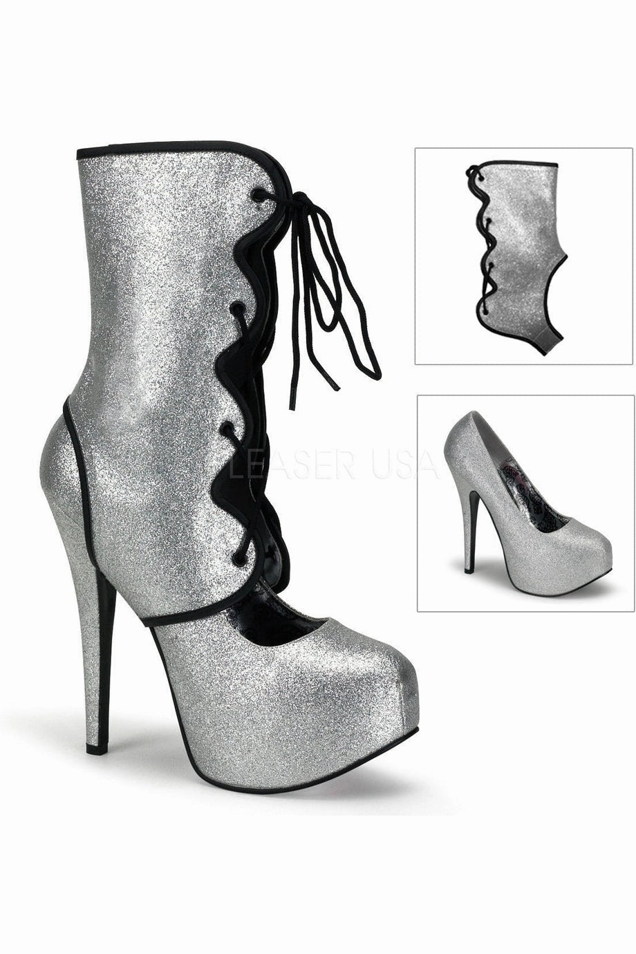 TEEZE-31G Pump  | Silver Glitter