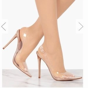 Terry Rose Gold Sling back heels