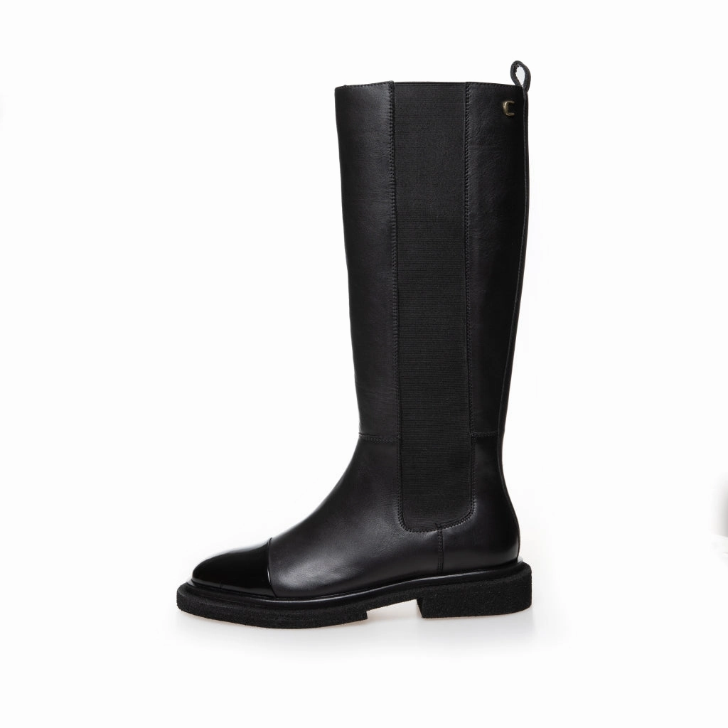 THE ART BOOT PATENT/TOE - BLACK