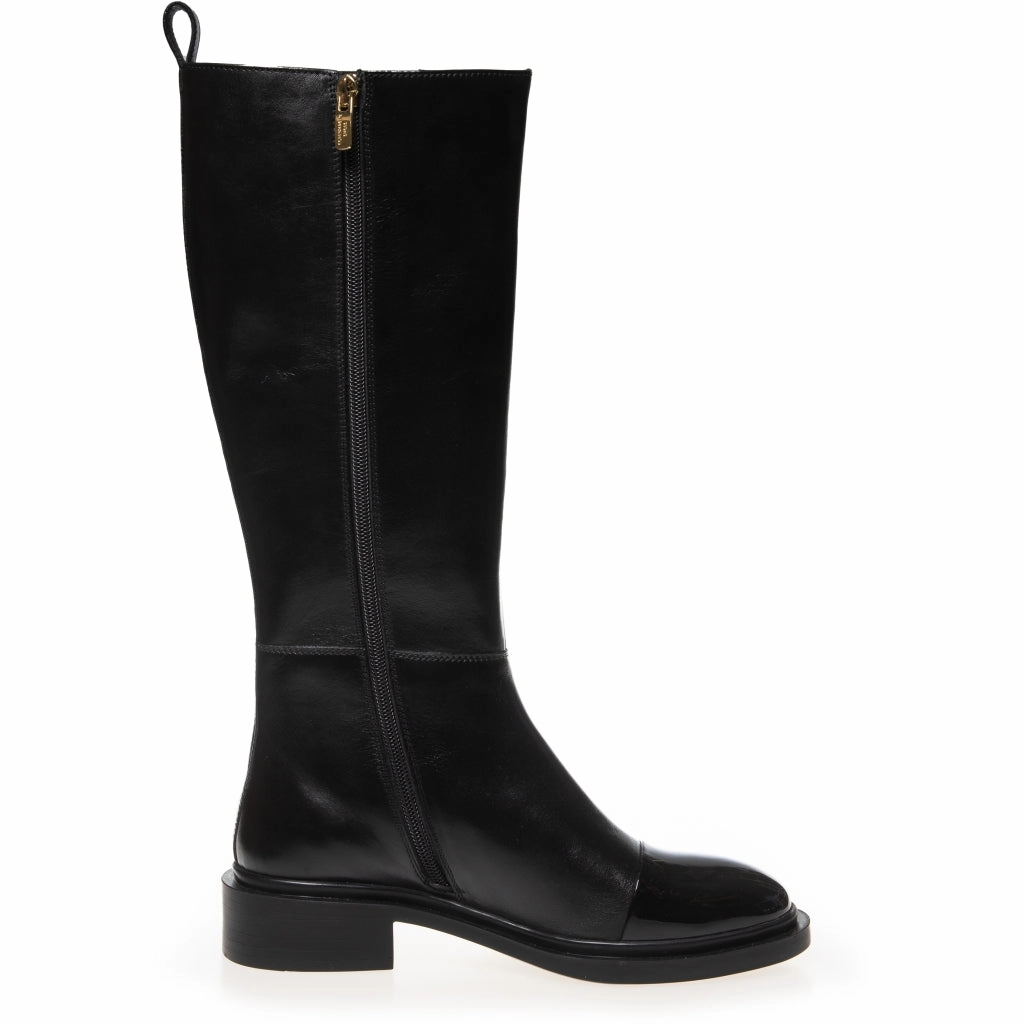 THE LOVE BOOT PATENT / TOE - BLACK