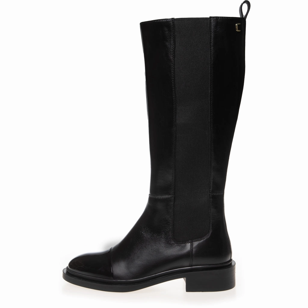 THE LOVE BOOT PATENT / TOE - BLACK