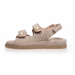 THE PEARL SANDAL - BISCUIT