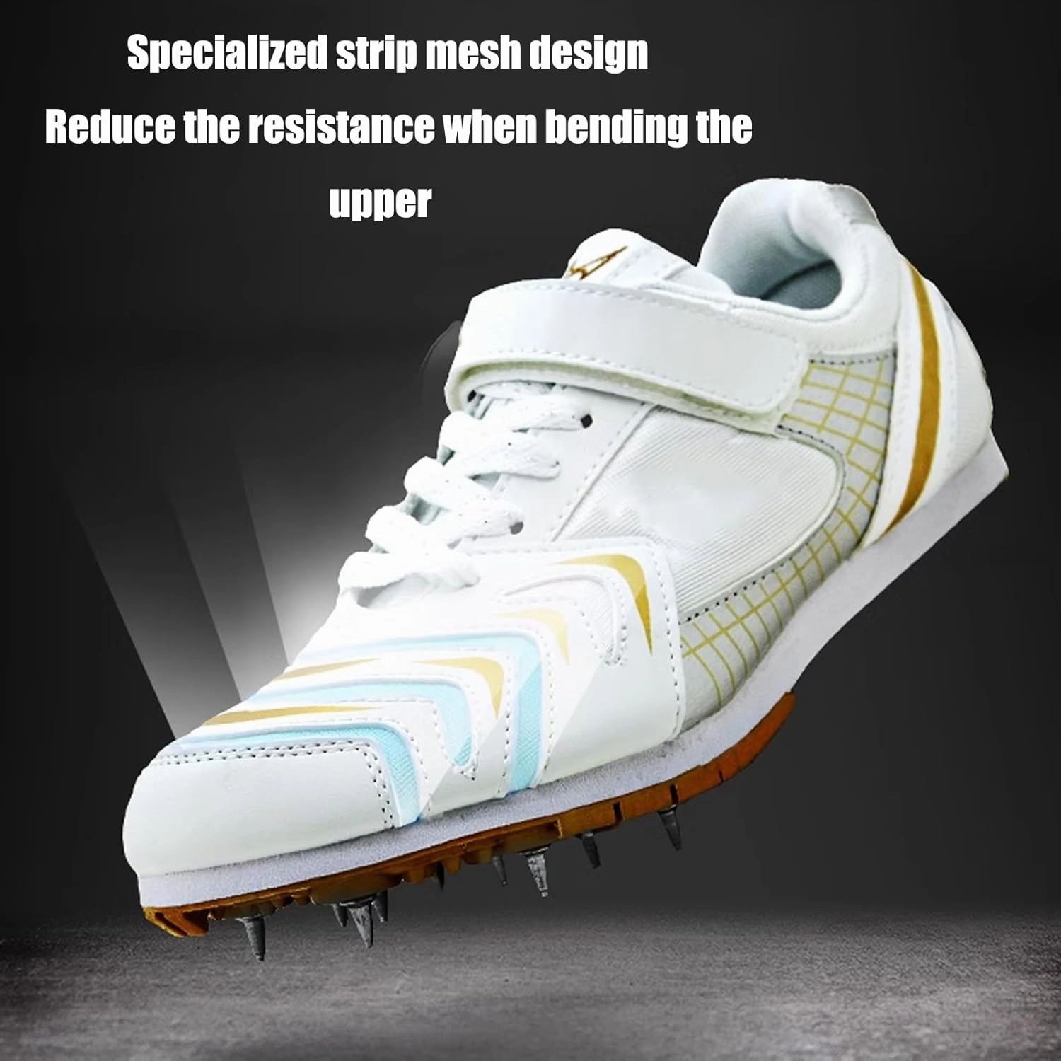 Track Field Shoes Lightweight Breathable Sprint Track Spikes Shoes Professional Jumping Sneakers Race Training Running Shoes for for Men Women Kids Boys Girls