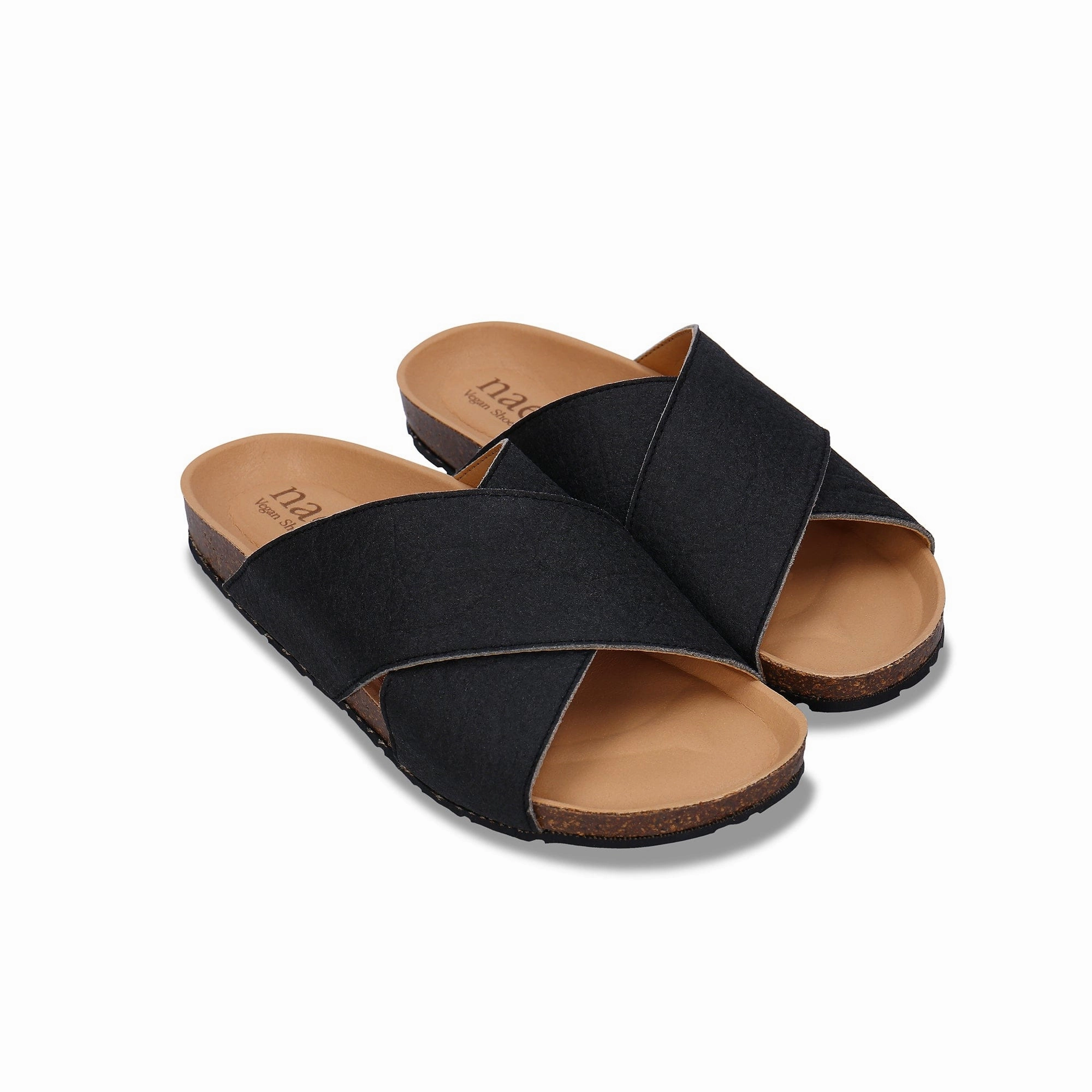 Tupai Unisex Piatex Vegan Leather Sandals | Black